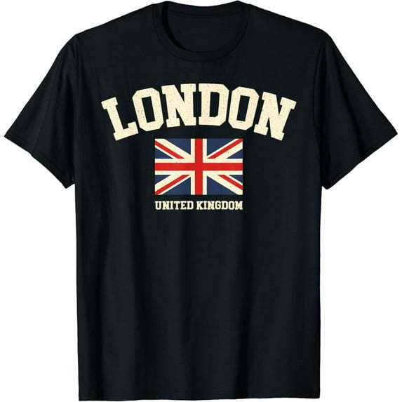 Vintage London England United Kingdom Souvenir Retro Graphic T-Shirt
