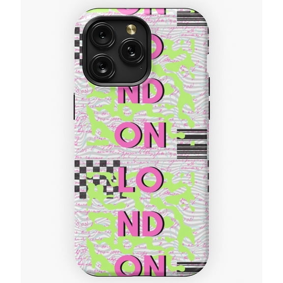 Vintage London Graphic British UK Travel Souvenir Design A063&nbsp;Phone Case for iPhone 11 to 17 Pro Max