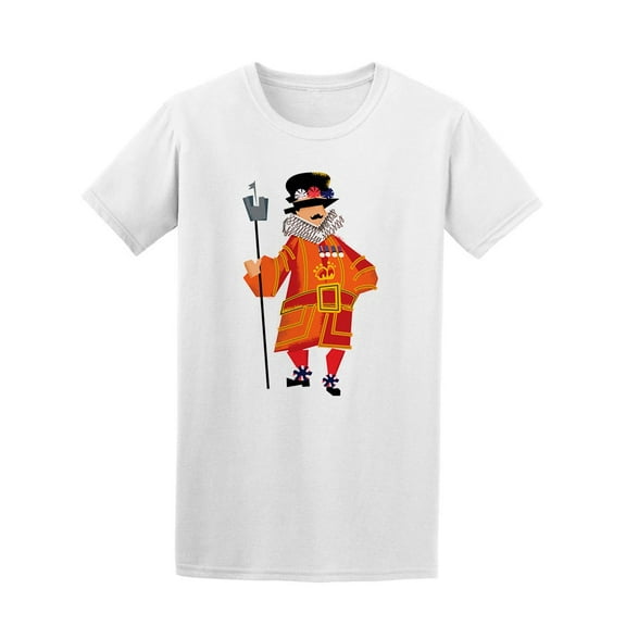 Vintage London Tower Guard Man T-Shirt Men -Image by Shutterstock, Male Large