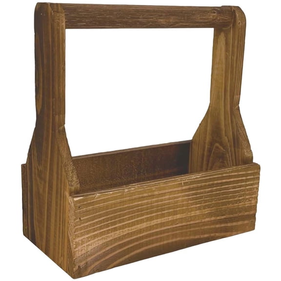 Vintage Long Garden Trough Planters with Handle Wooden Windowsill Box Herb Pots Courtyard Desktop Indoor Outdoor Wood Plant Pots