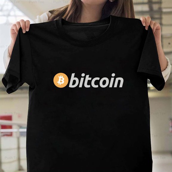 Vintage Look Bitcoin Logo Crypto Currency Blockchain Fan Gift Graphic Design Unisex T-Shirt Y0506, Up to Size 5XL