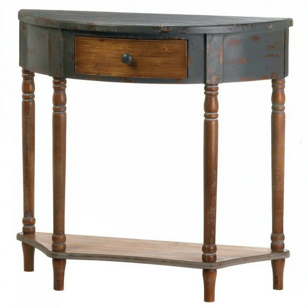 VintageLook HalfMoon Wood Hall Table