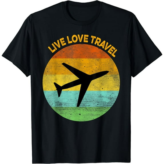 Vintage Look Travel Lover T-shirt For World Traveler Gift T-Shirt