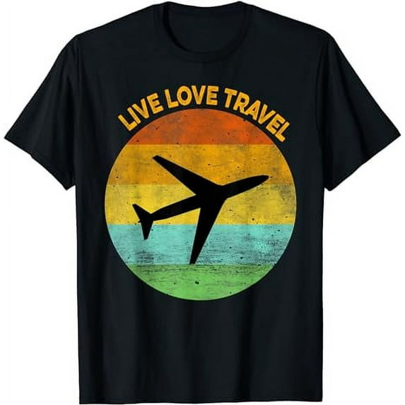 Vintage Look Travel Lover T-shirt For World Traveler Gift T-Shirt