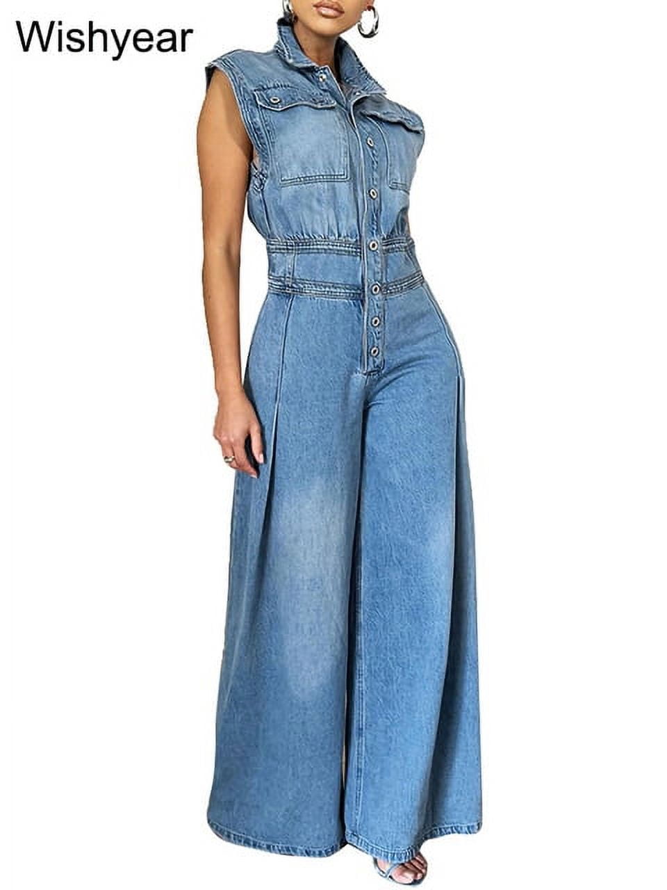 Black Printed Denim Overalls, Loose Casual outlet Overalls, Wide Leg Romper, Baggy Jeans Jumpsuits, Vintage High Waist Jeans, Plus Size Overalls