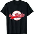 thumbnail image 1 of Vintage Los Angeles Cityscape Baseball Lover Men Women Kids T-Shirt, 1 of 5