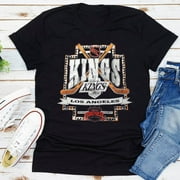 Vintage Los Angeles Kings Hockey T-Shirt Black Unisex Cotton, Los Angeles Kings Shirt for Fan, 2021 Hockey T-Shirt, Stanley Cup Shirt