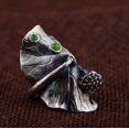 thumbnail image 1 of Vintage Lotus Leaf Ring Open Adjustable Hollow Carved Floral Band for Women Retro Style Flower Jewelry Accessory, 1 of 12