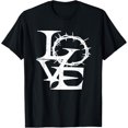 thumbnail image 1 of Vintage Love Crown of Thorns Love Crucifix Jesus Christ Tee T-Shirt, 1 of 3