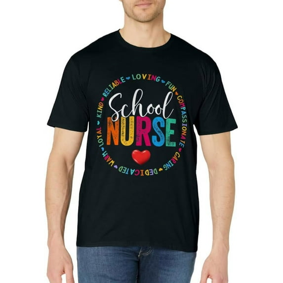 Vintage Love Heart Rn Nursing School Nurse Graduation Gift T-Shirt