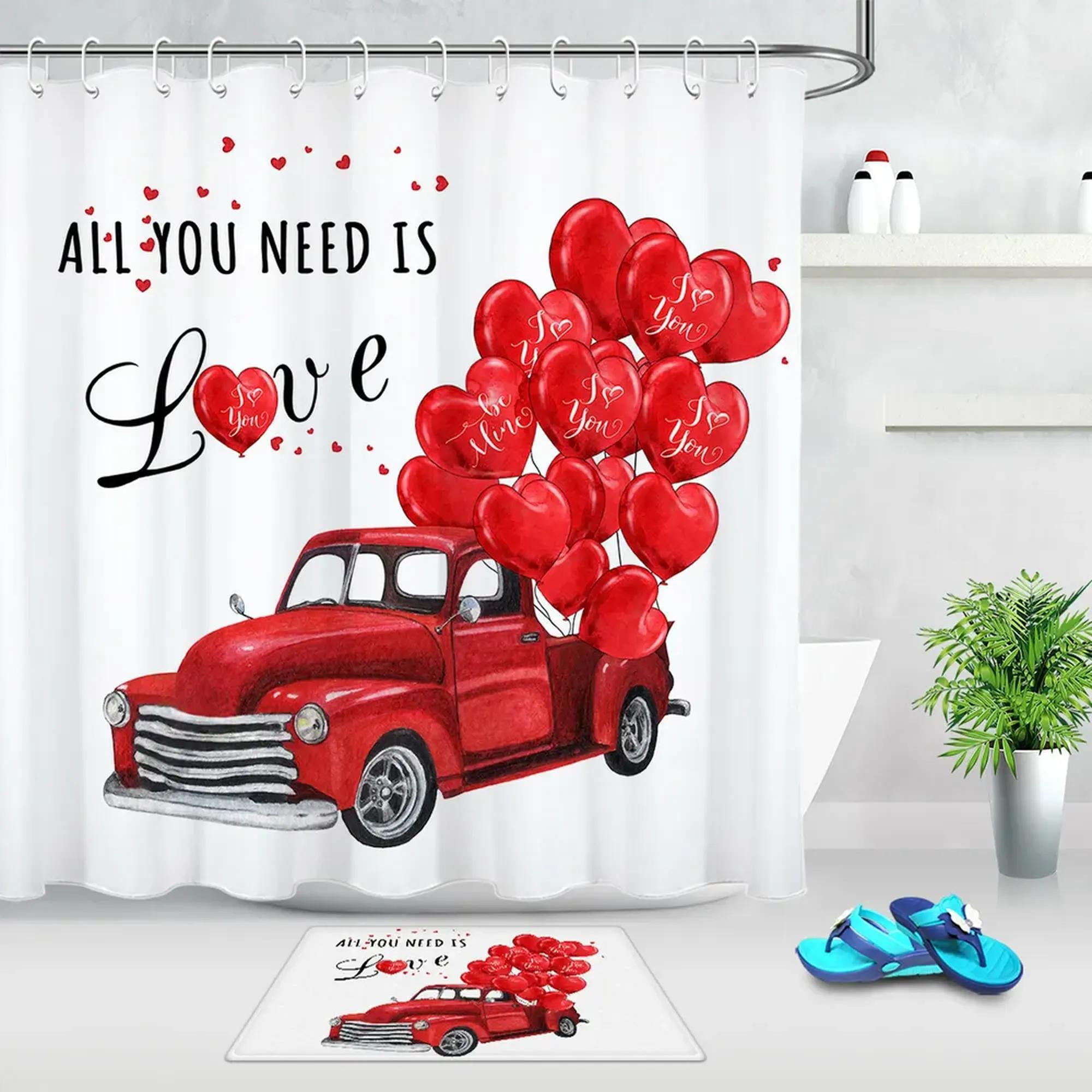 Vintage Love Transform Your Bathroom with a Romantic Red Truck Shower
