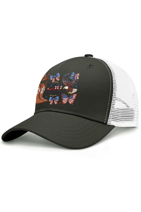 Vintage Low Profile Unstructured Hat | Cotton Flat Bill Snapback Rope Hat | Men & Women’s Hiking Fishing Running Golfing Hat