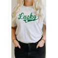 thumbnail image 1 of Vintage Lucky with Shamrock Graphic Tee T-Shirt, 1 of 11