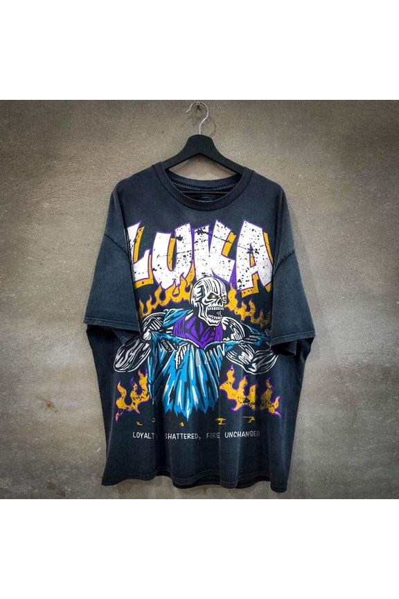 Vintage Luka Doncic Los Angeles T-Shirt, Basketball, Luka Magic Shirt,Black color,size 2XL