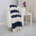 thumbnail image 1 of Vintage Luxury Acrylic Throw Blanket 50 x 60 Navy, 1 of 1