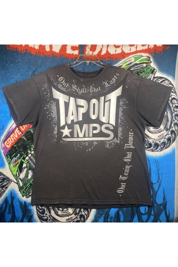 Vintage MMA Fighter Tapout MPS Logo Shirt Combat Sports Gym Training Martial Arts Fan Grunge Graphic Tee Comfort Colors Unisex Cotton Shirt S-3XL
