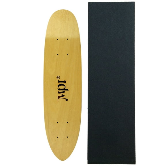 Vintage MPI Old School Skateboard Deck Light Wood Kicktail Cruiser with GRIPTAPE