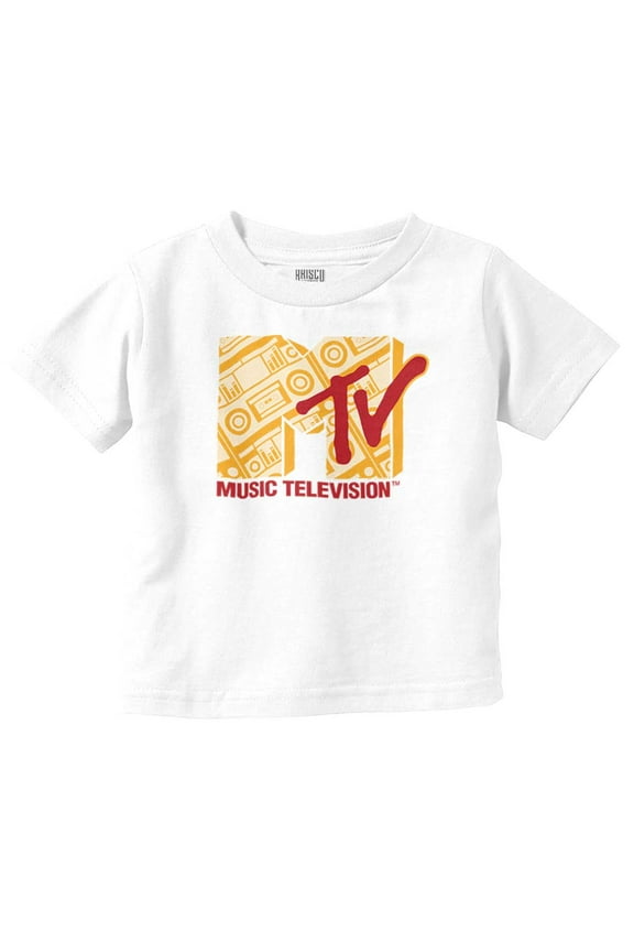 Vintage MTV Retro Boombox Logo Toddler Boy Girl T Shirt Infant Toddler Brisco Brands 24M