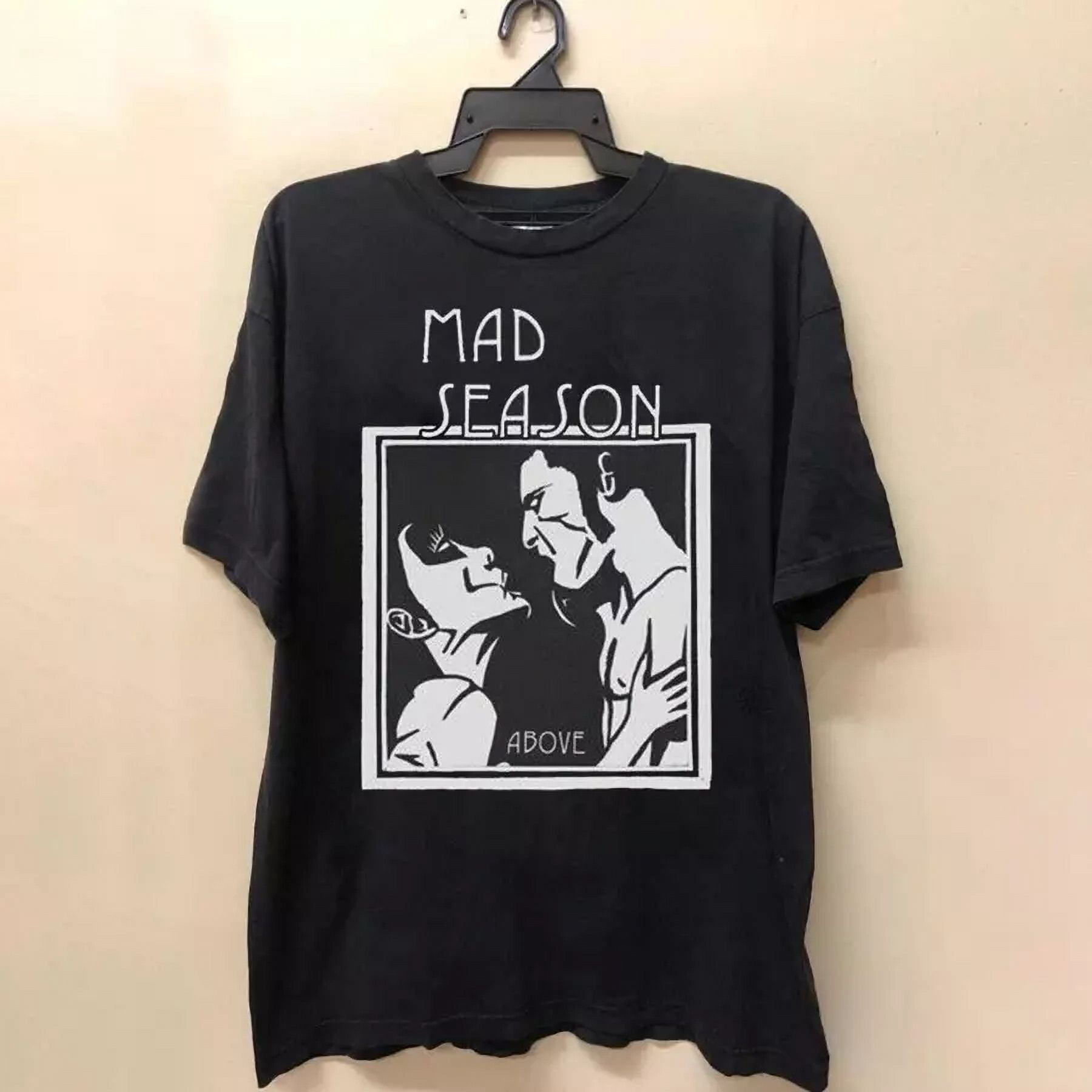 T-shirt Mad Season Layne Staley - Seattle Grunge Années 90 - Gildan 5000 - Neuf Avec Étiquettes