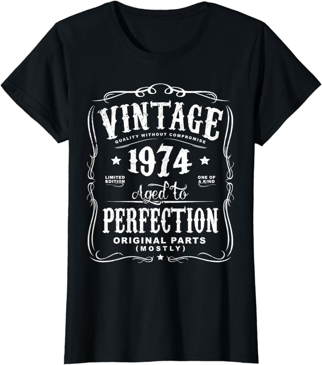 Vintage Made In 1974 T-Shirt 44th Birthday Gift - Walmart.com