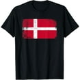 thumbnail image 1 of Vintage Made In DENMARK DANISH Flag Gift T-Shirt mens t shirt，black，women，funny，misfits，men，journey，t-shirt, 1 of 4