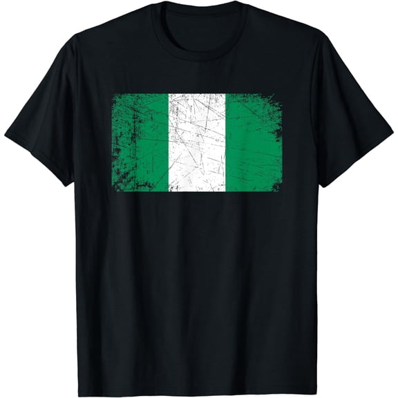 Vintage Made In NIGERIA NIGERIAN Flag Gift T-Shirt mens t shirt,black,women,funny,misfits,men,journey,t-shirt
