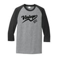 thumbnail image 1 of Vintage Made in 1970 Great Adult Raglan 3/4 Sleeve Short Sleeve T-shirt-Small Heather Gray/Black, 1 of 4