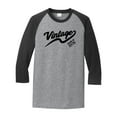thumbnail image 1 of Vintage Made in 1978 Great Adult Raglan 3/4 Sleeve Short Sleeve T-shirt-XXL Heather Gray/Black, 1 of 4