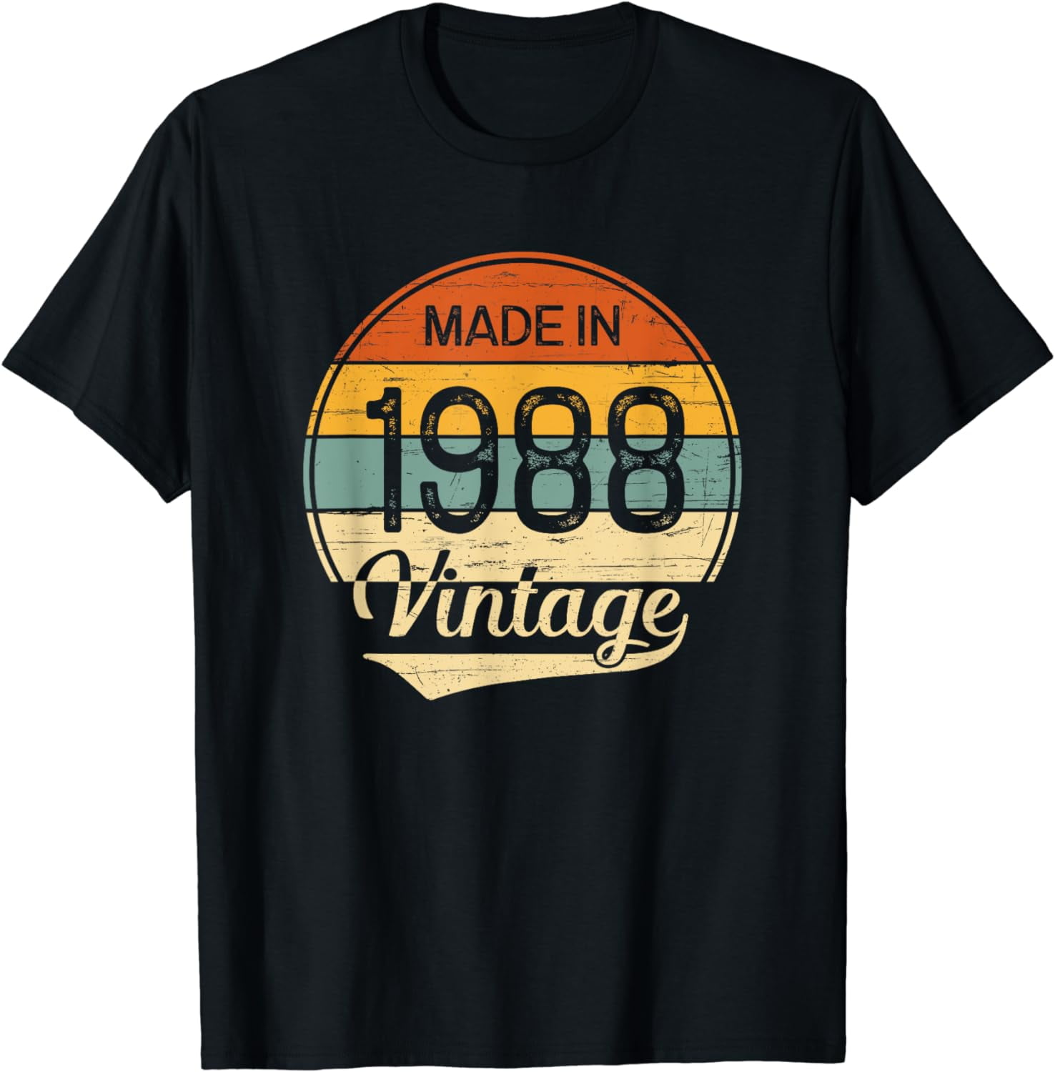 Vintage Made in 1988 Retro Birthday T-Shirt - Walmart.com