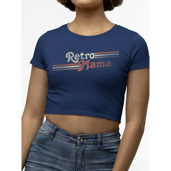 Vintage Mama Graphic Tee Crop Tee Women's