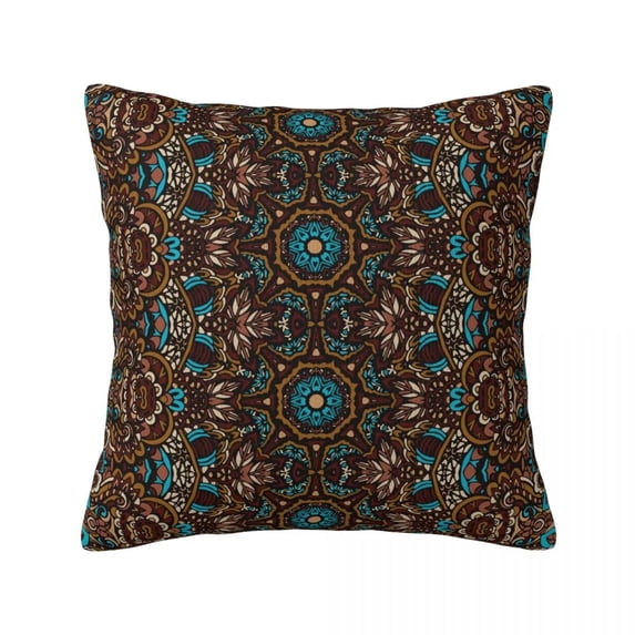 Vintage Mandala Pillowcase Floral Print Sofa Zipper Spring Cover