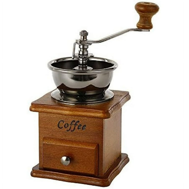 Vintage Manual Coffee Grinder Portable Hand Crank Ceramic Conical Burr Coffee Machine Walmart