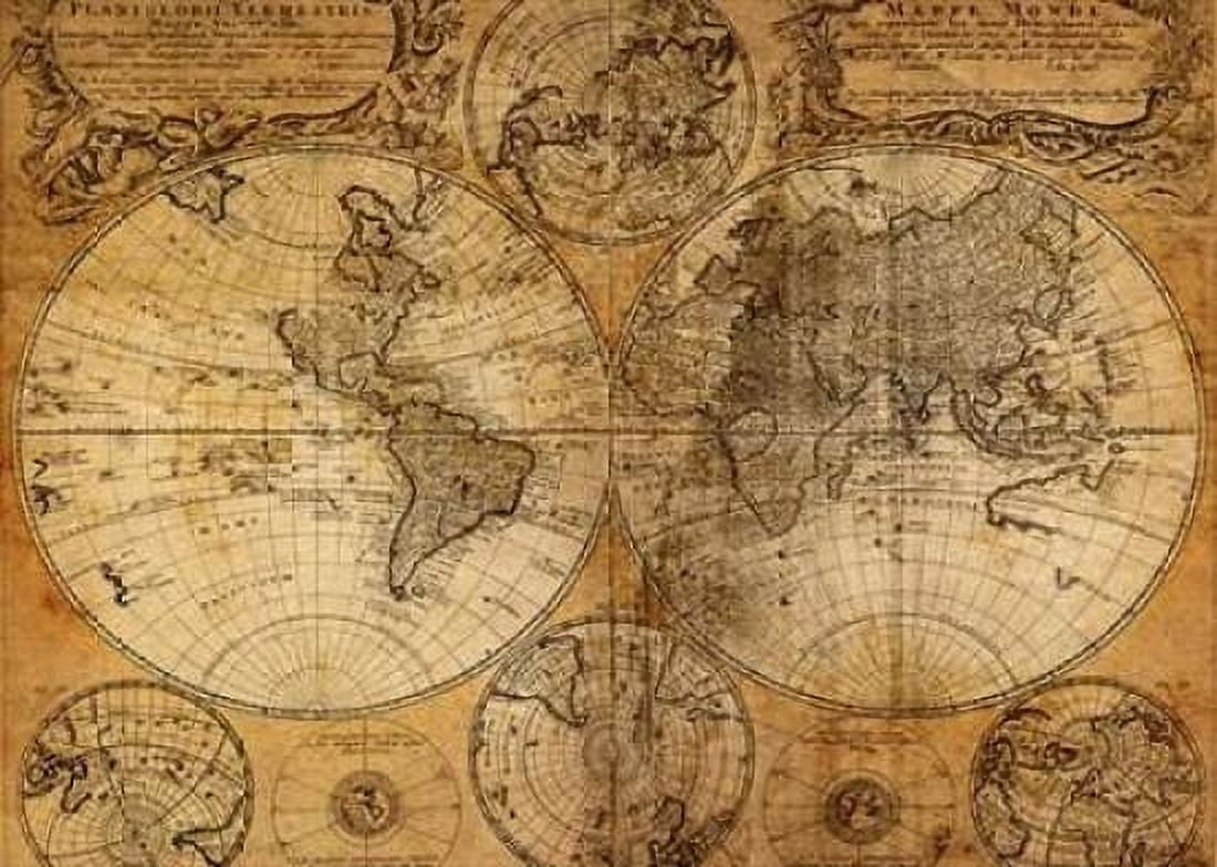 Vintage Map Canvas Art - GraphINC Studio (20 x 28)