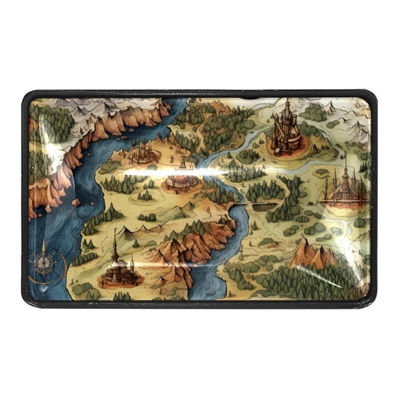 Vintage Map Crystal Glass Cabinet Knobs 4 Pcs Drawer Handles for Kitchen Cabinets Dresser Cupboard Wardrobe