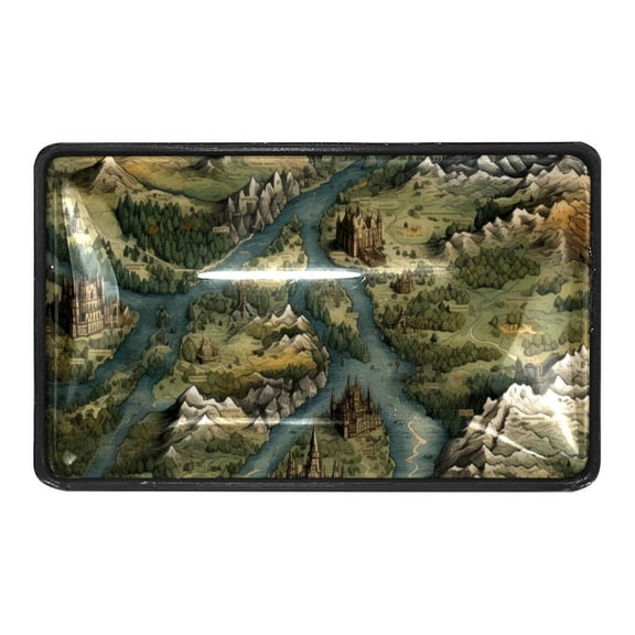 Vintage Map Crystal Glass Cabinet Knobs 4 Pcs Drawer Handles for Kitchen Cabinets Dresser Cupboard Wardrobe