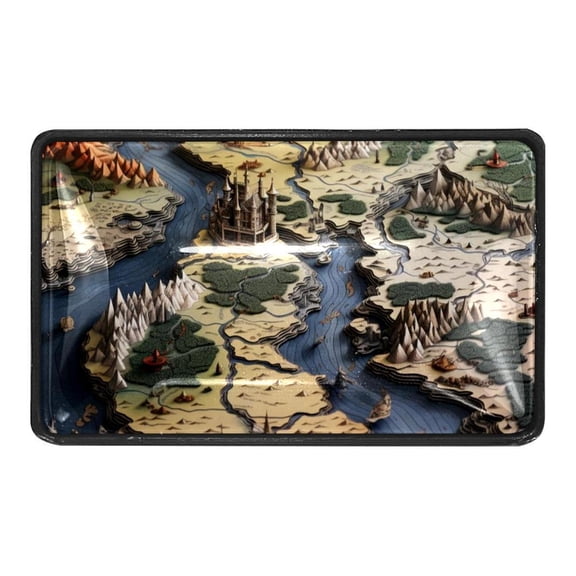 Vintage Map Crystal Glass Cabinet Knobs 4 Pcs Drawer Handles for Kitchen Cabinets Dresser Cupboard Wardrobe