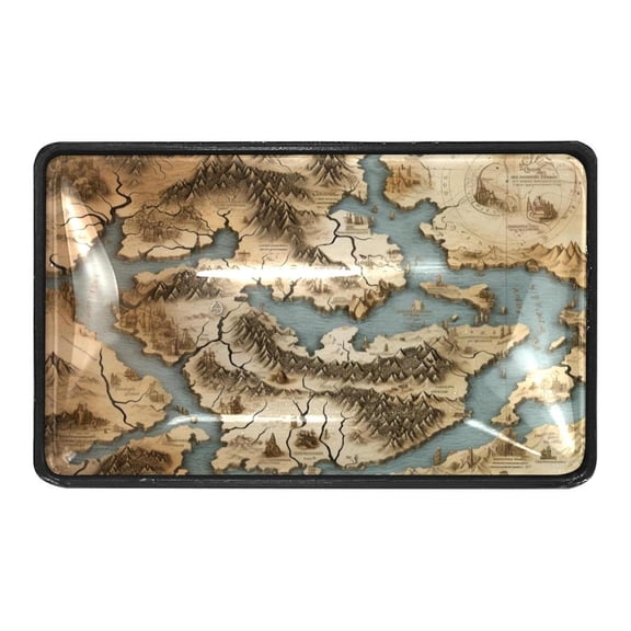 Vintage Map Crystal Glass Cabinet Knobs 4 Pcs Drawer Handles for Kitchen Cabinets Dresser Cupboard Wardrobe