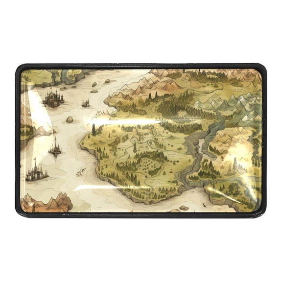 Vintage Map Crystal Glass Cabinet Knobs 4 Pcs Drawer Handles for Kitchen Cabinets Dresser Cupboard Wardrobe