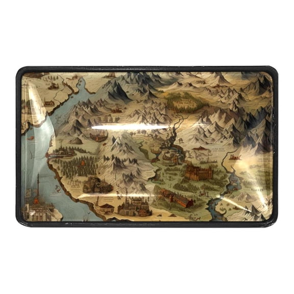 Vintage Map Crystal Glass Cabinet Knobs 4 Pcs Drawer Handles for Kitchen Cabinets Dresser Cupboard Wardrobe