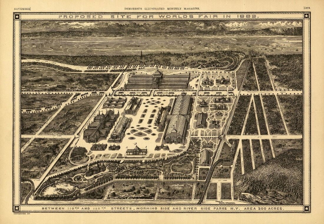 Vintage Map of Morning Side New York 1879 Oneida County Canvas Art - (36 x 54)