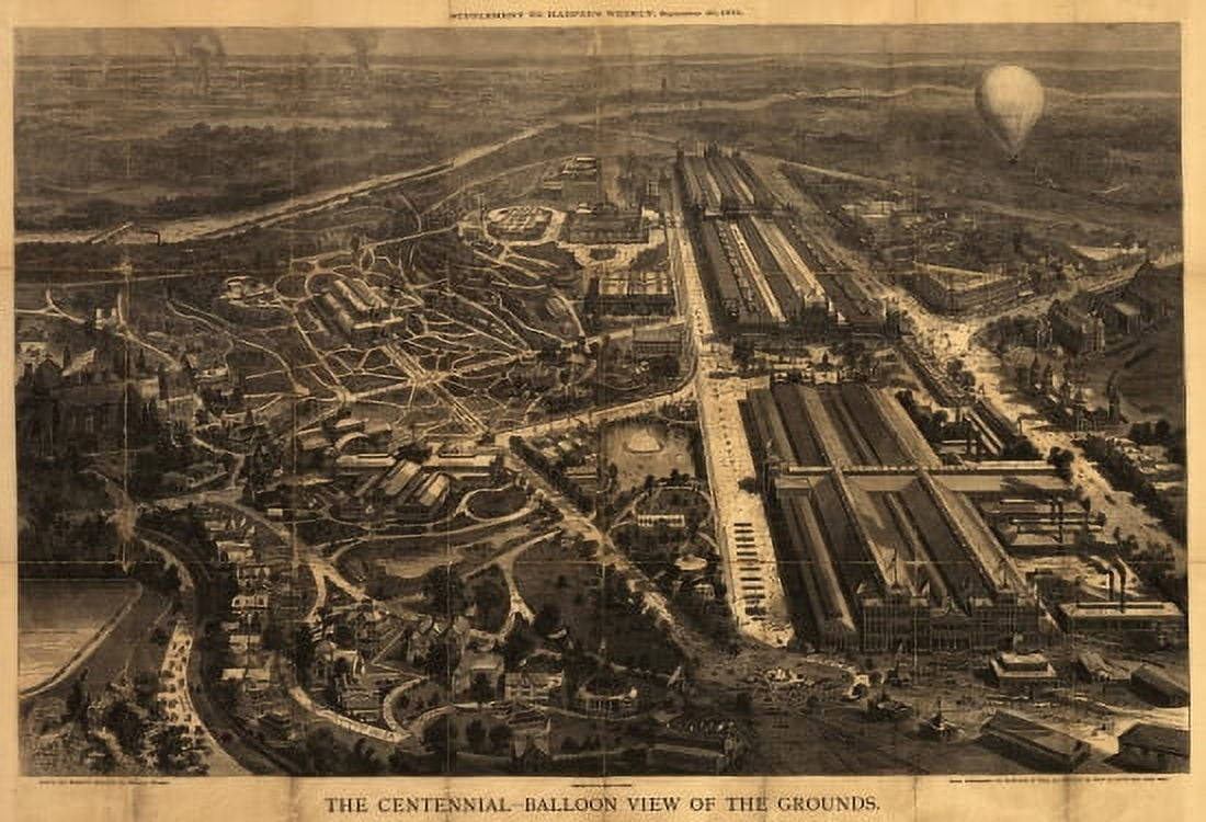 Vintage Map of Philadelphia Pennsylvania 1876 Philadelphia County Canvas Art - (18 x 24)