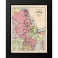 thumbnail image 1 of Vintage Maps 12x14 Black Modern Framed Museum Art Print Titled - Nile Basin 1916, 1 of 4