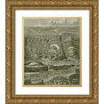 thumbnail image 1 of Vintage Maps 12x14 Gold Ornate Wood Framed with Double Matting Museum Art Print Titled - Plan of Jerusalem, 1 of 4