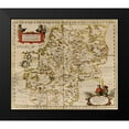 thumbnail image 1 of Vintage Maps 13x12 Black Modern Framed Museum Art Print Titled - Szechuan-China, 1 of 4