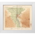 thumbnail image 1 of Vintage Maps 13x12 White Modern Wood Framed Museum Art Print Titled - Cairo and Its Environs 1925, 1 of 4