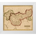 thumbnail image 1 of Vintage Maps 13x12 White Modern Wood Framed Museum Art Print Titled - Tartary Mongolia 1817, 1 of 4