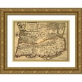thumbnail image 1 of Vintage Maps 14x11 Gold Ornate Wood Framed with Double Matting Museum Art Print Titled - Portugal 1730 Reino del Algarve, 1 of 4