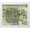 thumbnail image 1 of Vintage Maps 14x12 White Modern Wood Framed Museum Art Print Titled - Modern Antique Map of Jerusalem, 1 of 4