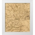 thumbnail image 1 of Vintage Maps 15x17 White Modern Wood Framed Museum Art Print Titled - Philadelphia 1777, 1 of 4
