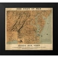thumbnail image 1 of Vintage Maps 16x15 Black Modern Framed Museum Art Print Titled - Birds Eye View of the Seat of War 1861, 1 of 4